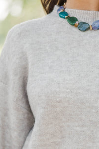 Cozy Charm Oatmeal Sweater Set