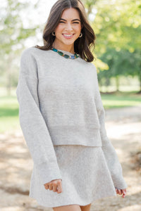 Cozy Charm Oatmeal Sweater Set