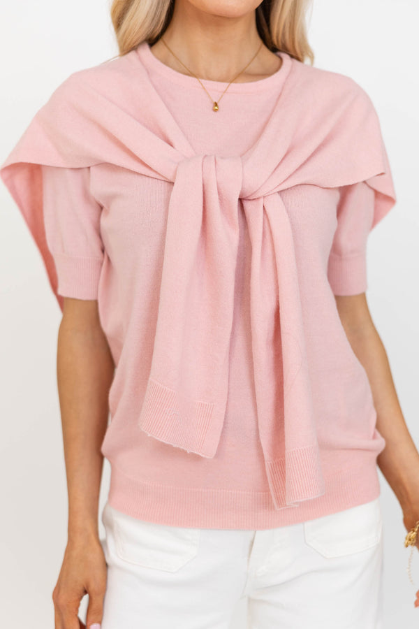 Sweet Starlight Pink Sweater