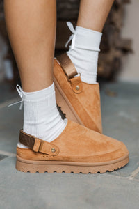 Weekend Wander Tan Booties