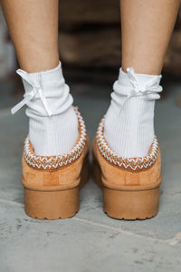 Warm Wishes Tan Booties