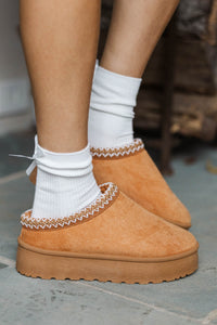 Warm Wishes Tan Booties