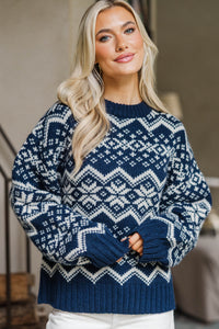 Darling Daze Navy Sweater