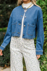 Sweet As Can Be Blue Denim Top