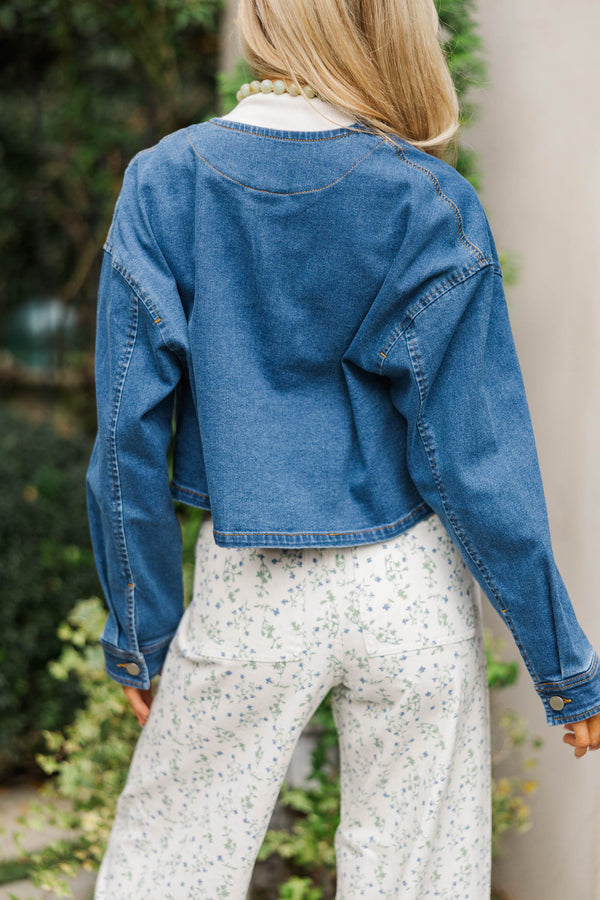 Sweet As Can Be Blue Denim Top