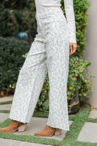 Classic Confidence Cream Wide Leg Jeans