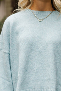 Pure Comfort Light Blue Sweater