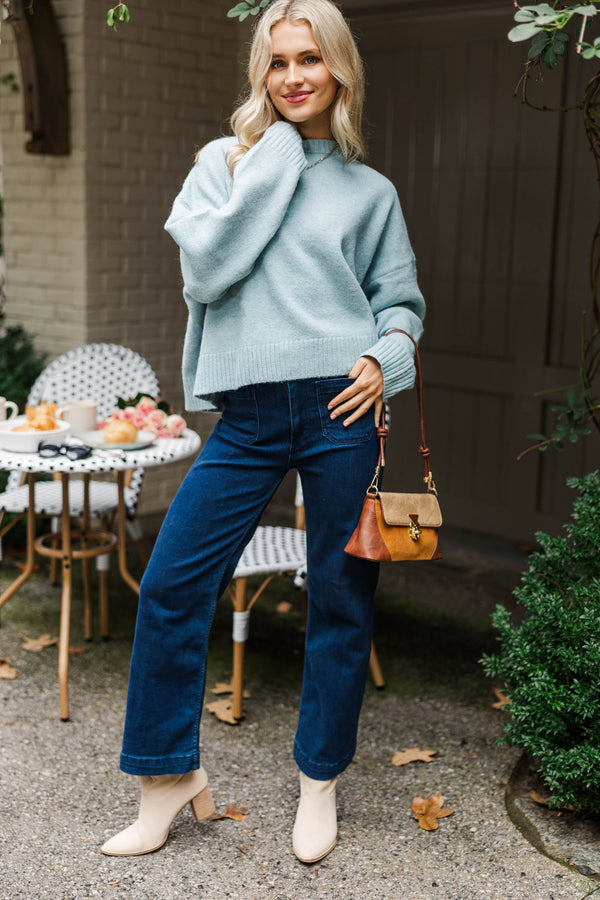 Pure Comfort Light Blue Sweater