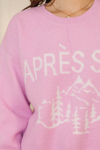 Cozy All Day Pink Sweater
