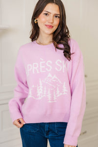 Cozy All Day Pink Sweater