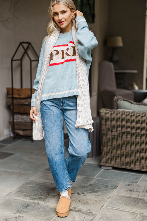 Fresh Breeze Light Blue Sweater