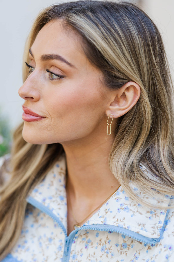 It's In the Details Gold Earrings