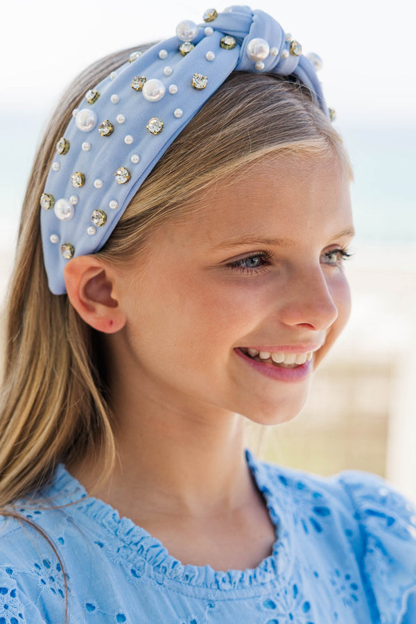 Girls: Must Be Dreaming Light Blue Pearl Headband