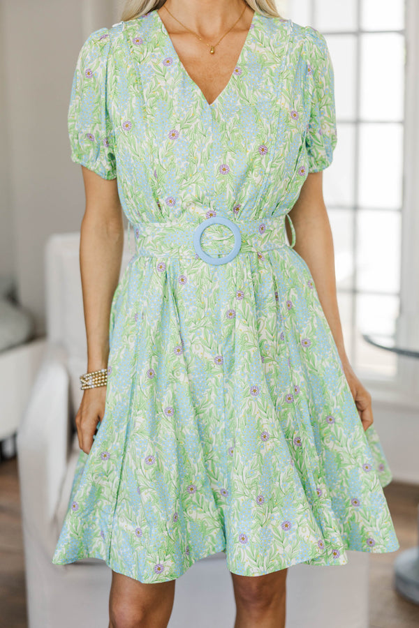 NURSING COLLECTION: Boldy Beautiful Green Balloon Sleeve Dress