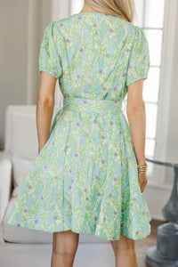 NURSING COLLECTION: Boldy Beautiful Green Balloon Sleeve Dress
