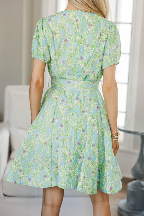 NURSING COLLECTION: Boldy Beautiful Green Balloon Sleeve Dress