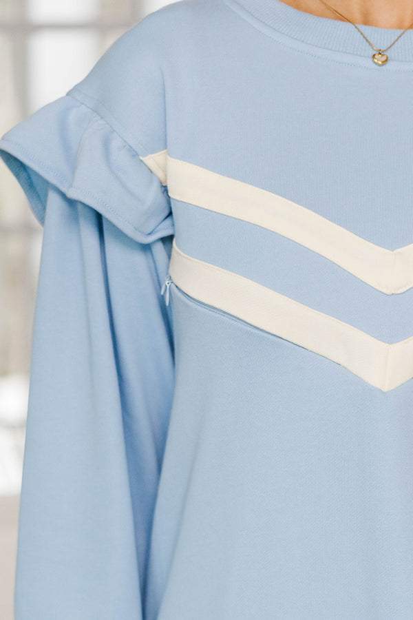 NURSING COLLECTION: Simple Joys Light Blue Dress