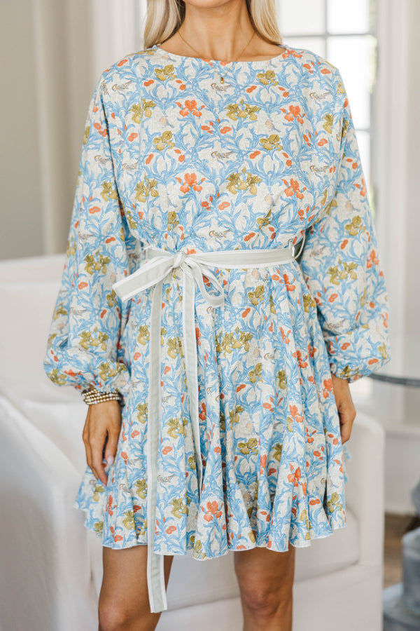 NURSING COLLECTION: Stay Close Blue Chintz Dress