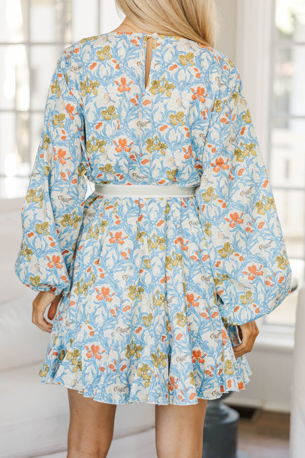 NURSING COLLECTION: Stay Close Blue Chintz Dress