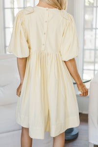 NURSING COLLECTION: Dreaming Of The Day Yellow Striped Babydoll Dress