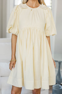 NURSING COLLECTION: Dreaming Of The Day Yellow Striped Babydoll Dress