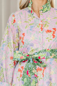 NURSING COLLECTION: Kind of Perfect Pink Floral Midi Dress