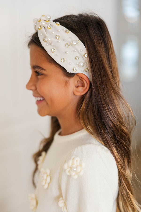 Girls: Must Be Dreaming Cream Pearl Headband
