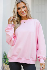 The Everyday Edit Pink Mock Neck Sweatshirt