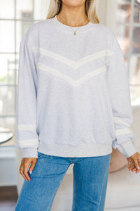 NURSING COLLECTION: Sunny Spirit Heather Gray Pullover