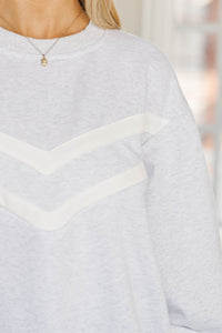 NURSING COLLECTION: Sunny Spirit Heather Gray Pullover