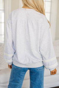 NURSING COLLECTION: Sunny Spirit Heather Gray Pullover