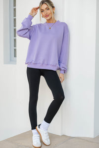 The Everyday Edit Lavender Mock Neck Sweatshirt