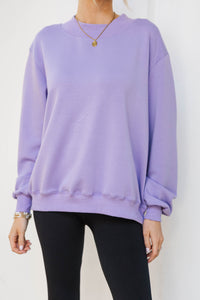 The Everyday Edit Lavender Mock Neck Sweatshirt