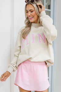 The Mint Oatmeal Mock Neck Sweatshirt