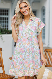 Darling Daisy Light Blue Floral Dress