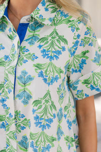 Beachy Breeze White Floral Dress