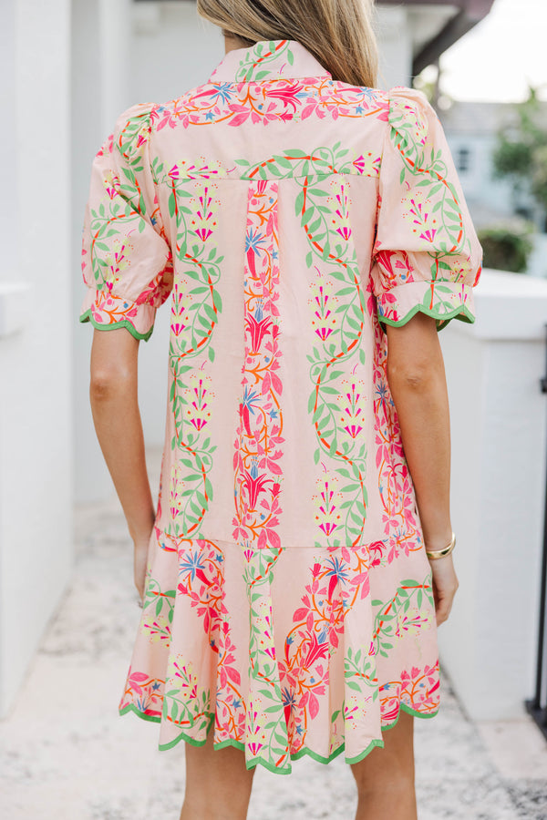 Effortless Staple Blush Floral Dress