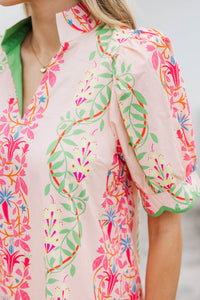 Effortless Staple Blush Floral Dress