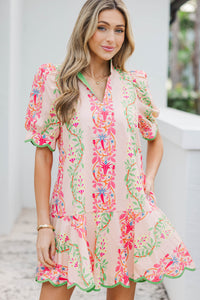 Effortless Staple Blush Floral Dress