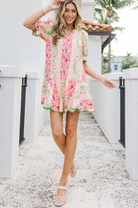 Effortless Staple Blush Floral Dress