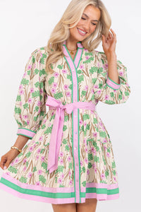 Weekend In The Garden Pink Floral Dress