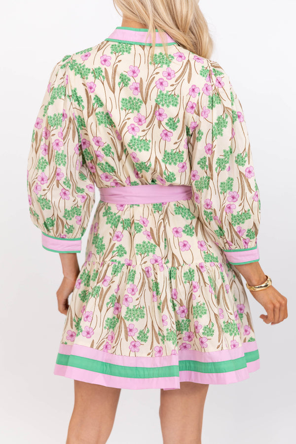 Weekend In The Garden Pink Floral Dress