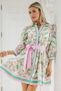 Weekend In The Garden Pink Floral Dress