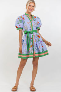 Carefree Darling Blue Floral Dress