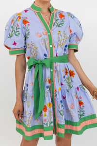 Carefree Darling Blue Floral Dress