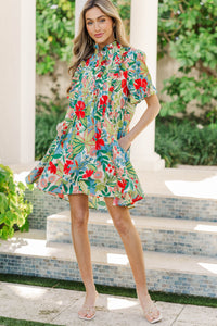 Warm Breeze White Floral Dress