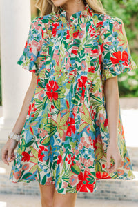 Warm Breeze White Floral Dress