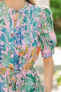 Everyday Lovely Pink Floral Dress