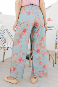 Walks Through The Garden Blue Floral Jeans