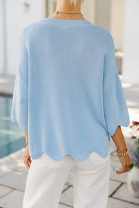 Breezy Belle Light Blue Sweater